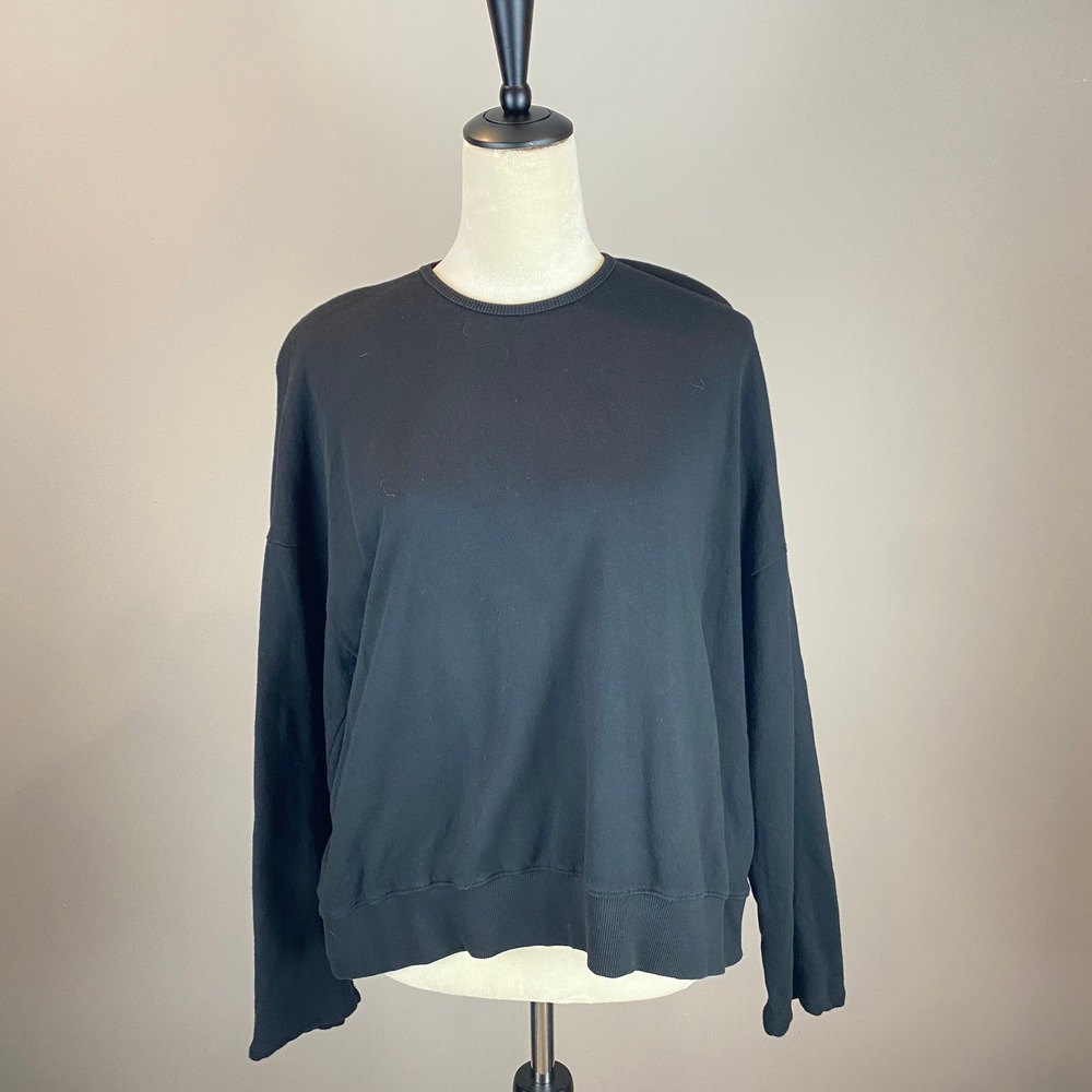 Frankie Shop Sweatshirt Women's Size S Black 100% Cotton